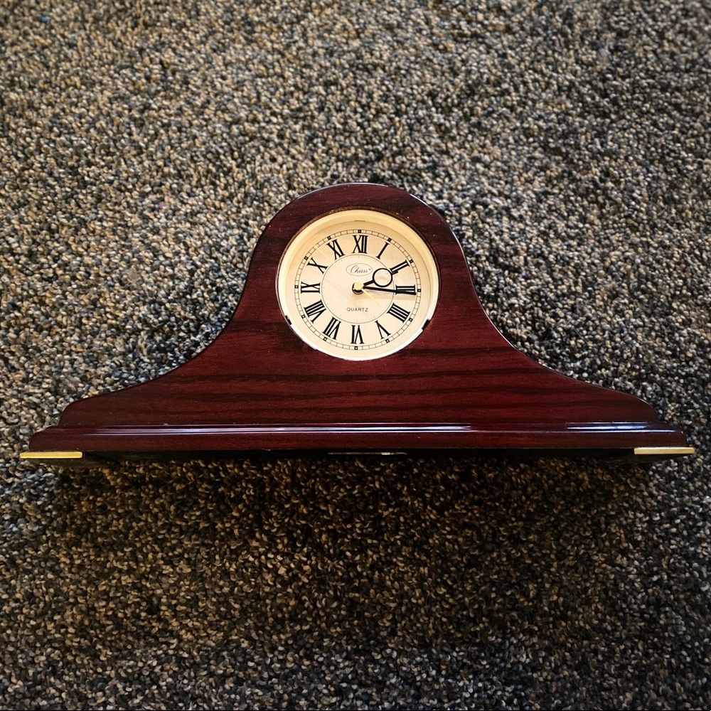 Cherry Wood Mantle Clock